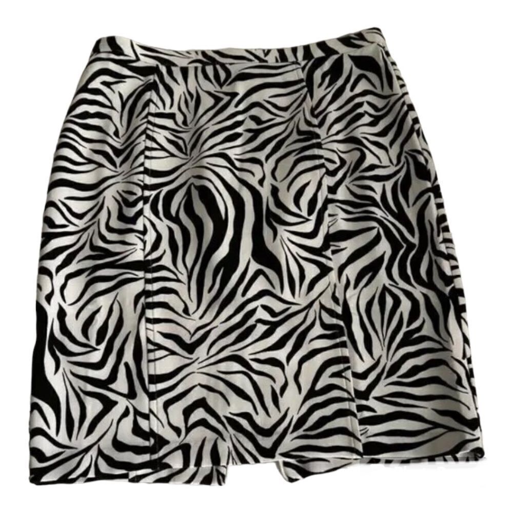 Boston Proper Zebra Print Pencil Skirt size 10